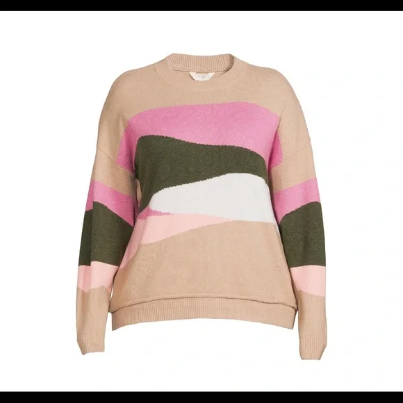 NWT Terra & Sky Women’s Plus Size Layered Sweater - Multiple Plus Sizes - Picture 3 of 11